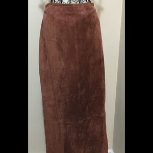 NEW rust color straight suede skirt - Wilson